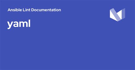 yaml - Ansible Lint Documentation