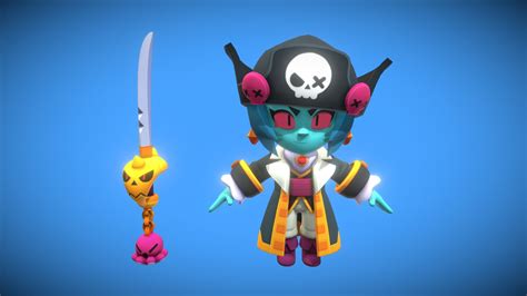 Cursed Pirate Bibi t-pose Brawl Stars - Download Free 3D model by ...