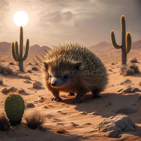 Desert Echidna Stock Illustration Illustration Of Mammal 320109968