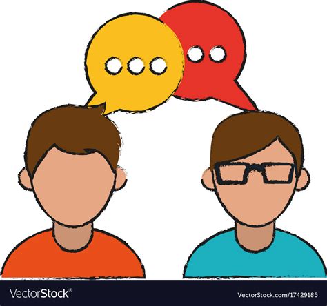 People talking cartoon Royalty Free Vector Image