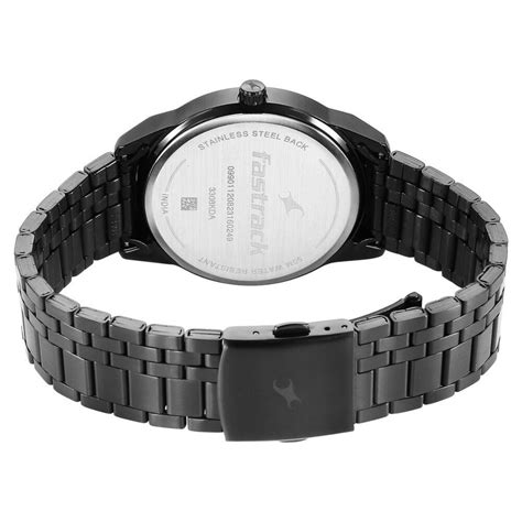 Buy Fastrack Stunners Quartz Analog Black Dial Metal Strap Watch For