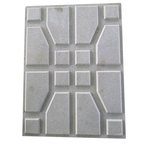 Cement Rectangle Designer Car Parking Tiles Thickness 100 Mm Size