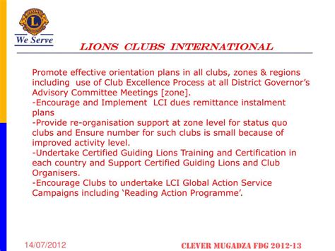 Ppt Lions Clubs International Powerpoint Presentation Free Download