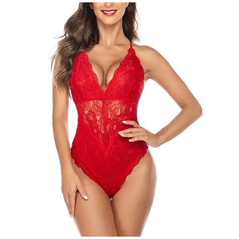 Adviicd Women Lingerie Women Lingerie One Piece Teddy Fishnet Lace