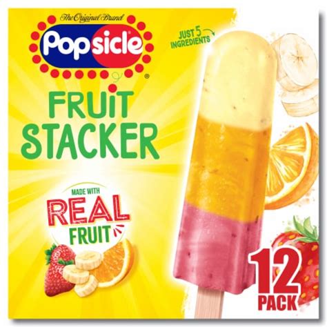 Popsicle Banana Orange Strawberry Fruit Pops 12 Ct 15 Oz Kroger