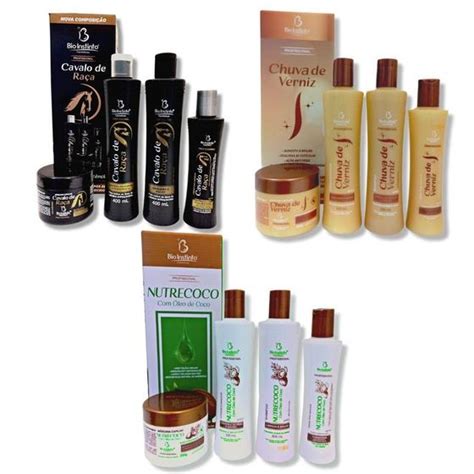 Kit Shampoo Tratamento Capilar Bio Instinto 4 Itens 3 Kits Kit De