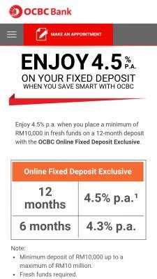 Ocbc Malaysia Fixed Deposit Rate Promotion Lacmymages