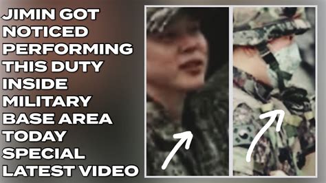 Jimin Got Noticed Performing This Duty Inside Military Base Area New