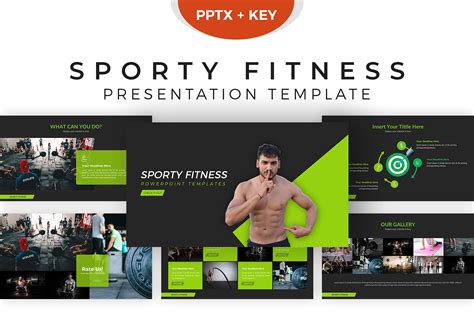 Ppt Fitness Powerpoint Template Key Pptx