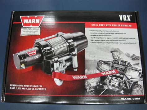 warn  vrx  atv utv quad winch  lb   cable roller