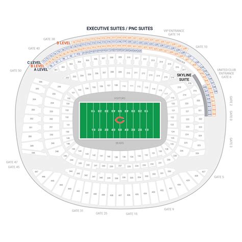 Soldier Field Parking Map