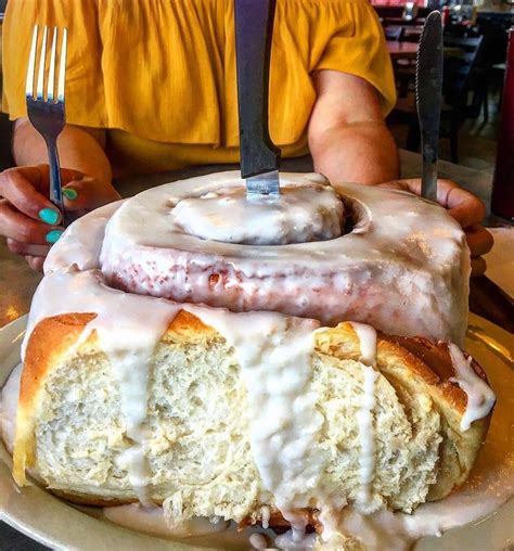 Lulus Bakery And Cafe Offers Its Famous 3 Pound Cinnamon Rolls Day And Night 24 Hours A Day