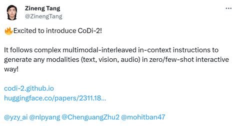 任意文本、视觉、音频混合生成，多模态有了强大的基础引擎codi 2 Ai新智界