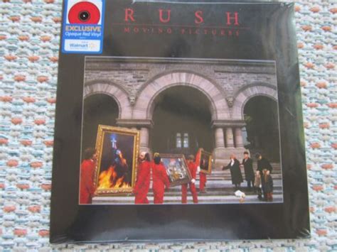 Rush Moving Pictures Opaque Red Vinyl Lp Sticker Factory Sealed Dmm