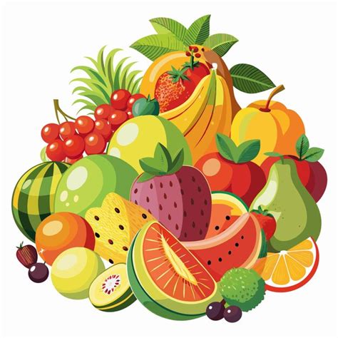 A Colorful Assortment Of Fresh Fruit Premium Ai Generated Vector