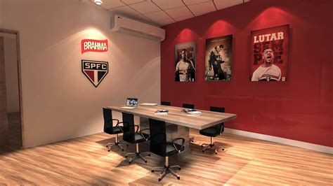 Sala De Imprensa Spfc Gelker Ribeiro Arquitetura Spfc Decora O De