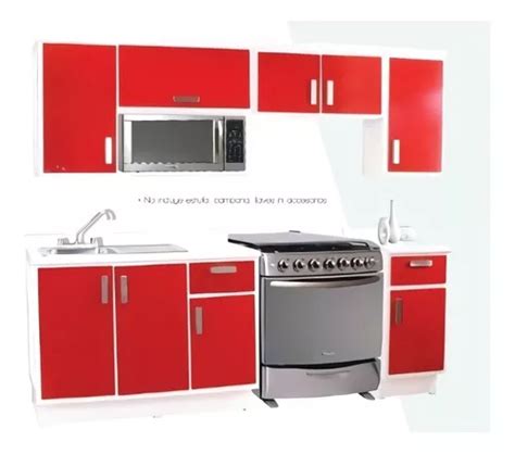 Cocina Rimini Rojo Y Blanco Këssa Muebles Meses sin interés