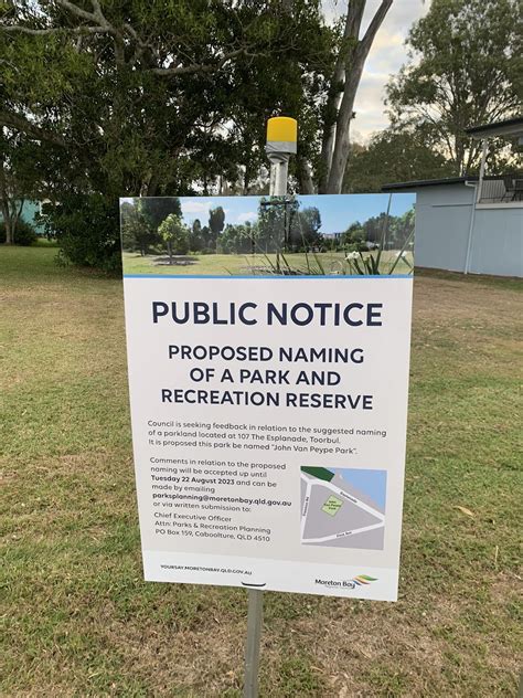 Toorbul Proposes Renaming Park After Late Community Member John Van