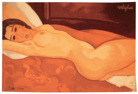Proantic After Amédeo Modigliani Reclining Nude Aubusson Tapestr
