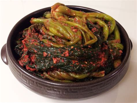 Kimchi House: Chinese Mustard Kimchi/갓김치 （“Gat Kimchi")/褐芥菜泡菜