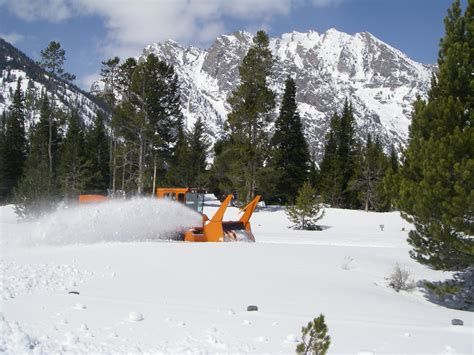 Grand Teton National Park News Releases Plowing Of Teton Park Road