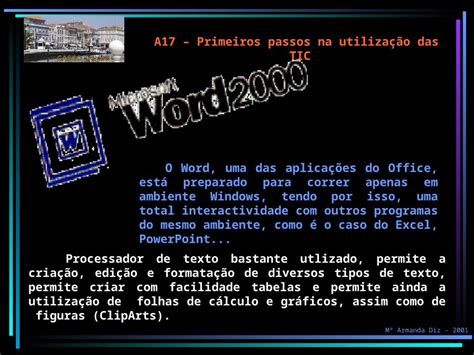 Ppt A Primeiros Passos Na Utiliza O Das Tic Processador De Texto