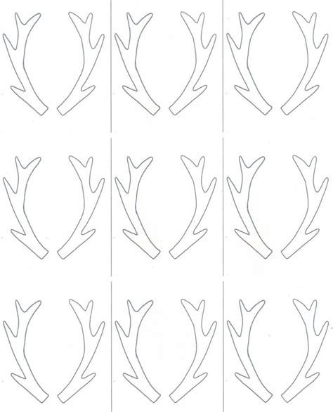 Reindeer Antlers Template Free Printable Free Printable