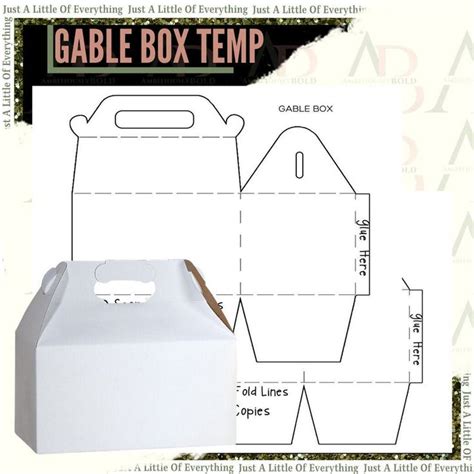 Cricut Gable Box Template Printable Word Searches