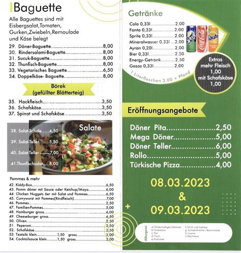 Speisekarte von Marmaris Döner Kebab Nordenham pub Bar Nordenham