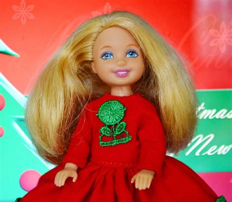 Christmas Red Dress For Barbie Chelsea Doll By Dollsclothespainting On