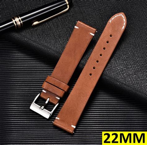 Lederen Horloge Band Horlogebandje Strap Universeel Mm