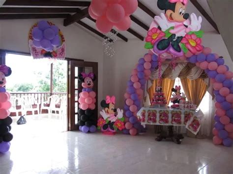 Decoraci N Con Globos Con Tem Tica De Minni Imagui