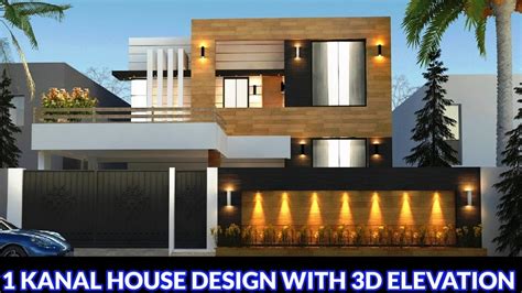 1 Kanal 50x90 Latest Modern House Design With Two 3d Front Elevation Options Complete Design