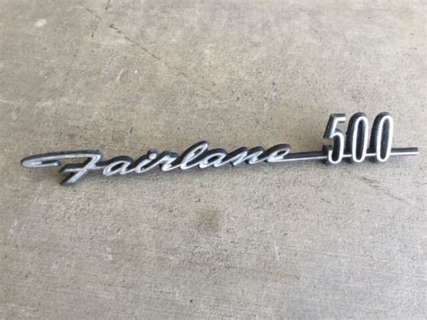 1967 Ford Fairlane 500 Trunk Emblem Script Nos For Sale Online Ebay