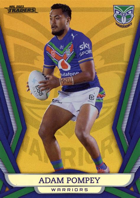 2023 Nrl Traders Gold Pearl Specials Gs148 Adam Pompey Warriors