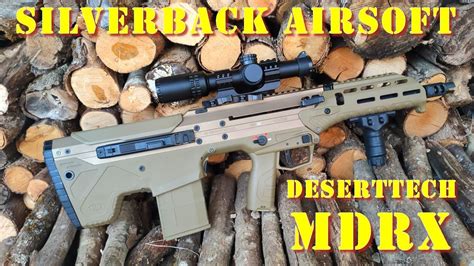 Airsoft Silverback DesertTech MDRx 308 AEG ENG Sub YouTube