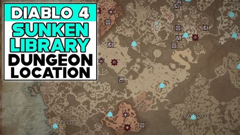 Diablo Sunken Library Dungeon Location Youtube