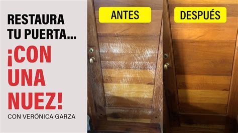 Cómo quitar los rayones en una puerta de madera YouTube