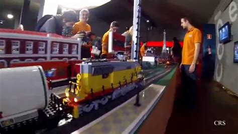 Lego Train 9v Union Pacific Layout Lego Show Youtube