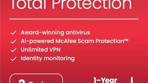 Mcafee Total Protection Ready Devices Month Subscription