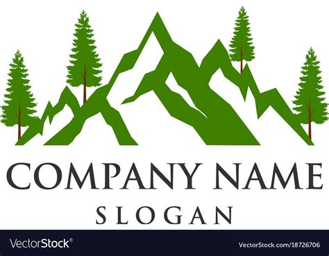 Mountain Tree Logo Royalty Free Vector Image Vectorstock