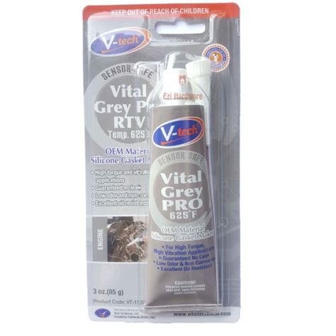 Jual Vtech Vital Grey Pro RTV 38gr 85 Gr 655 Auto Glass Sealant 310