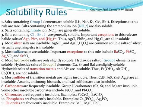 Ppt Solubility And Net Ionic Equations Powerpoint Presentation Free Download Id 3105334