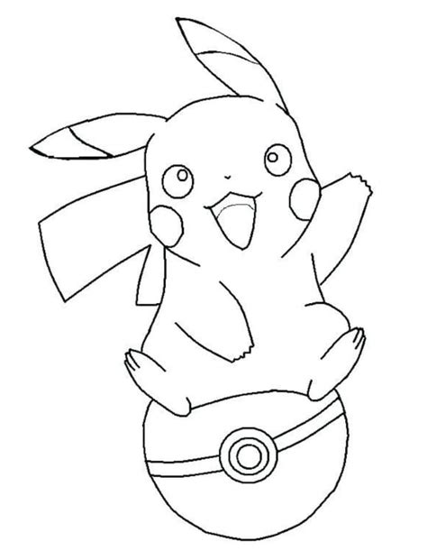 Dibujos De Pikachu Para Colorear Imprima Gratis A4 Dibujo De Pikachu Cosas De Pokemon