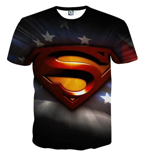 DC Comics Superman Signature Design Full Print T-Shirt - Superheroes Gears