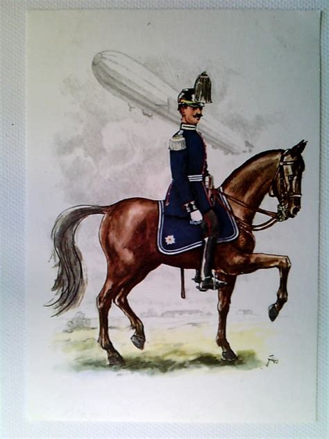 Dt Reich 1906 Luftschiffer Bataillon Nr 1 Major Künstler AK