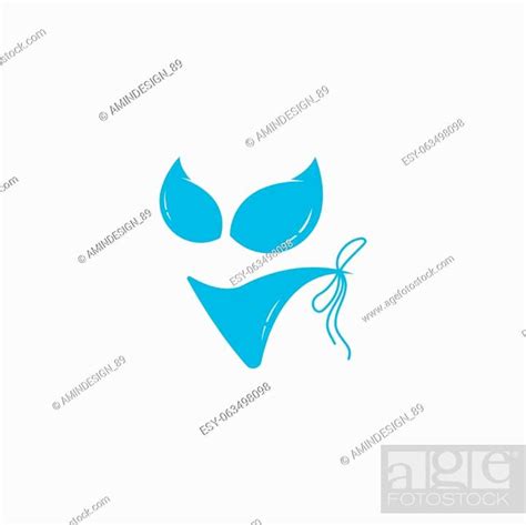 Bikini Logos Vector Template Swimsuit Logo Design Vector Stock Vector