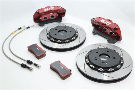 Blitz Front 330mm 4pot Big Caliper Kit Ii Street Pads Honda Civic Hatchback Fk7 86107