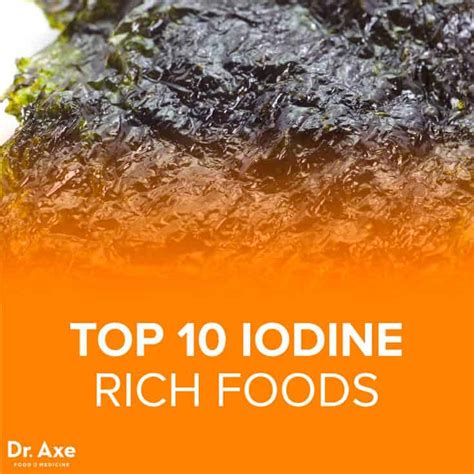 Top 10 Iodine Rich Foods - DrAxe.com