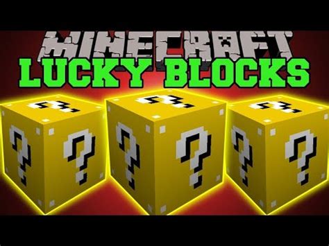 MINECRAFT Yellow Lucky Block YouTube